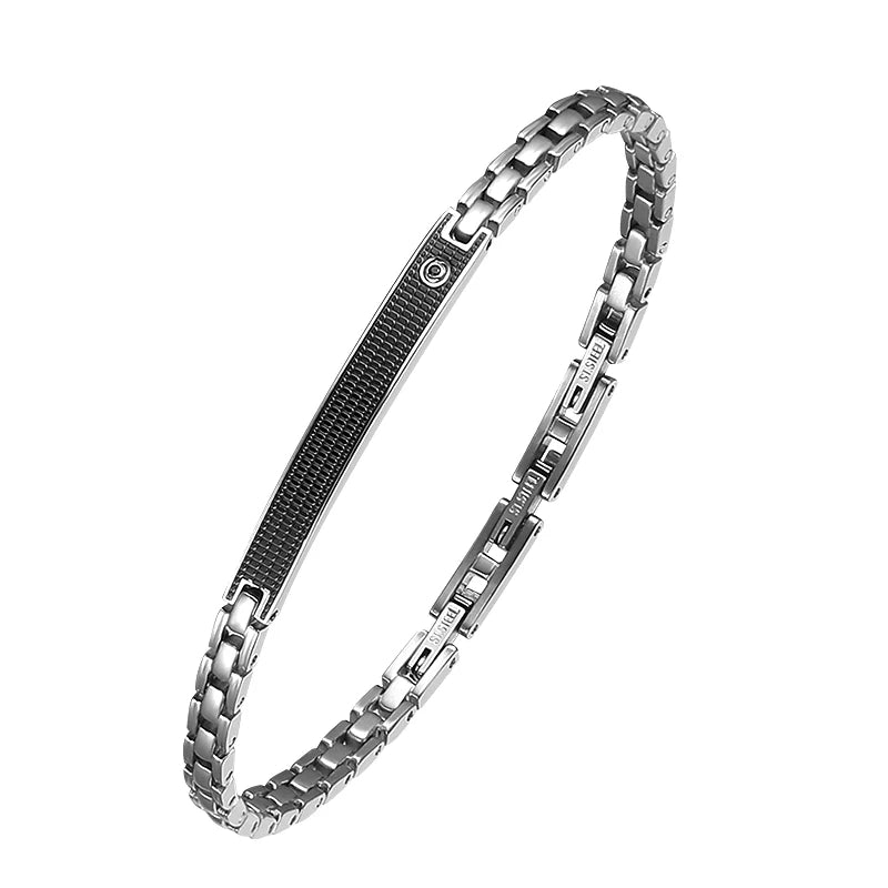 S-G-S Verified Supplier Popular Man Mesh Stainless Steel Charm Gold Bangle Bracelet Stainless Steel Zircon Bangle