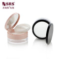 S027I-20g Empty Plastic Clear Powder Jar Loose Glitter Powder Case With Black Pink Flip Cap Sifter Powder Jar Hard Sifter