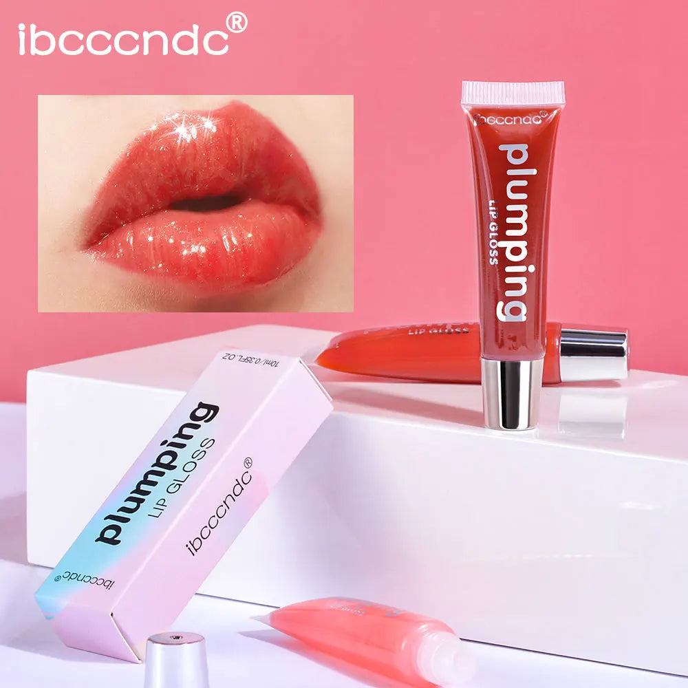 China Make Your Own logo Glitter Lipgloss Thick Squeeze Tube Lip Gloss Makeup Lip Gloss Balm Soft Tubes Balm Lip Gloss