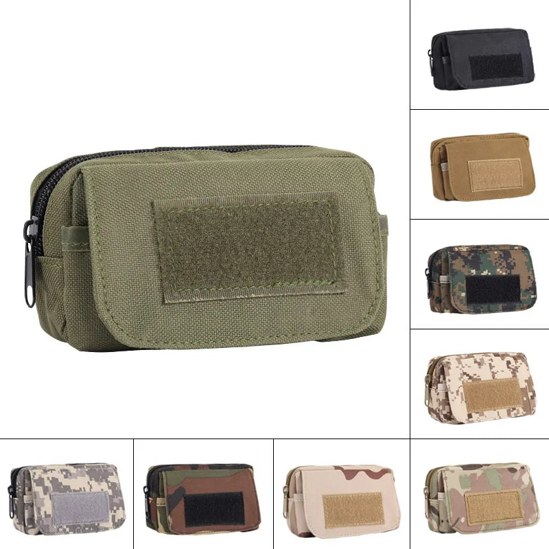 Multifunctional Mini Fanny Pack Tactical Molle System Outdoor  Fanny Pack Mobile Phone Pouch Accessories Bag