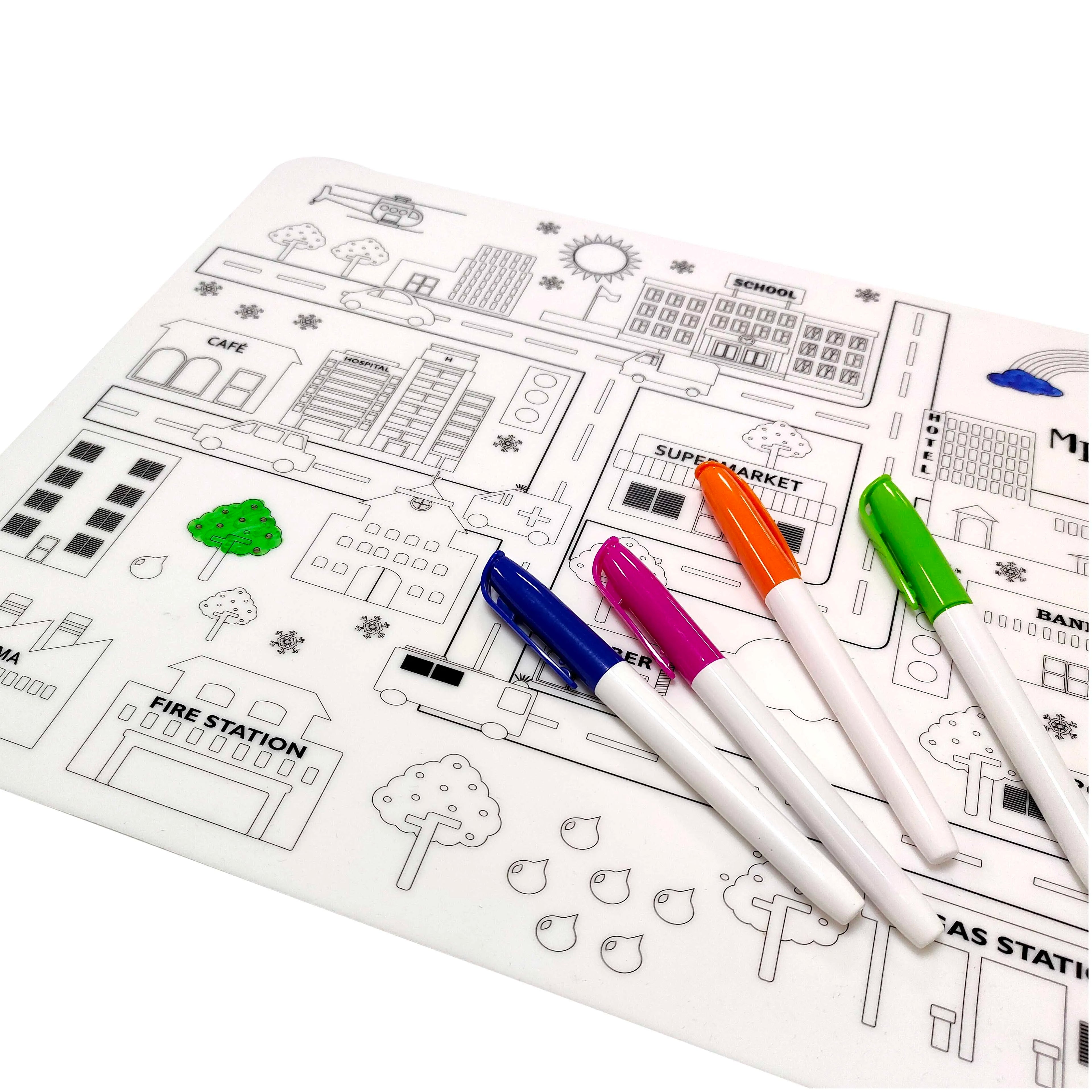 Reusable Silicone Painting Craft Mat Painting Mats for Kids