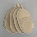 C004 11*16cm Natural Oval Loofah Sponge Bath Pad Scrubber for Shower Dish Luffa Kitchen Loofah Sponge