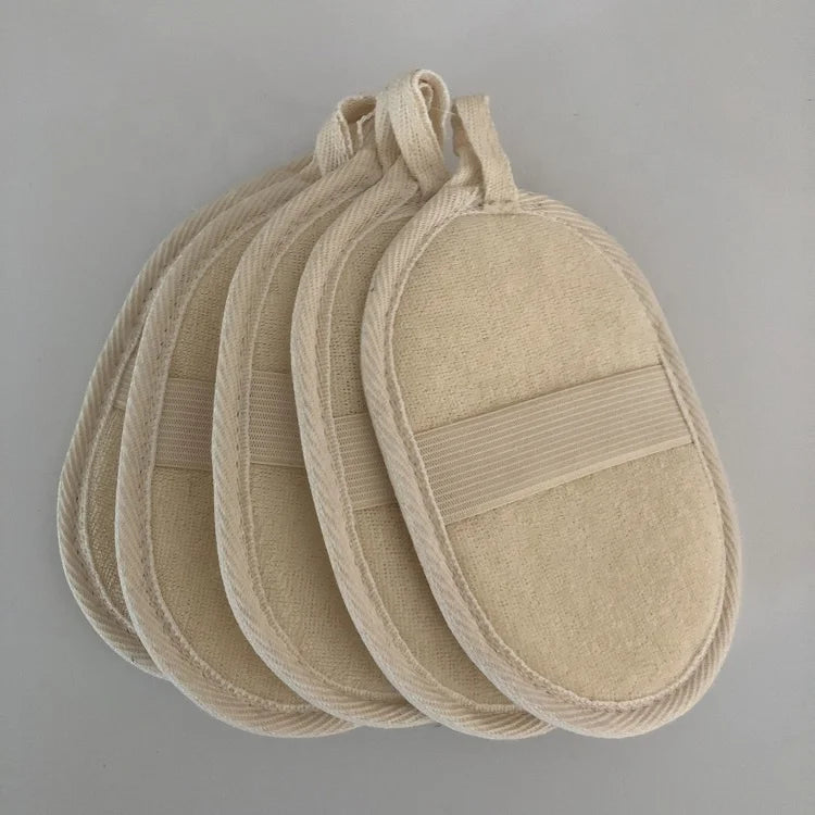 C004 11*16cm Natural Oval Loofah Sponge Bath Pad Scrubber for Shower Dish Luffa Kitchen Loofah Sponge
