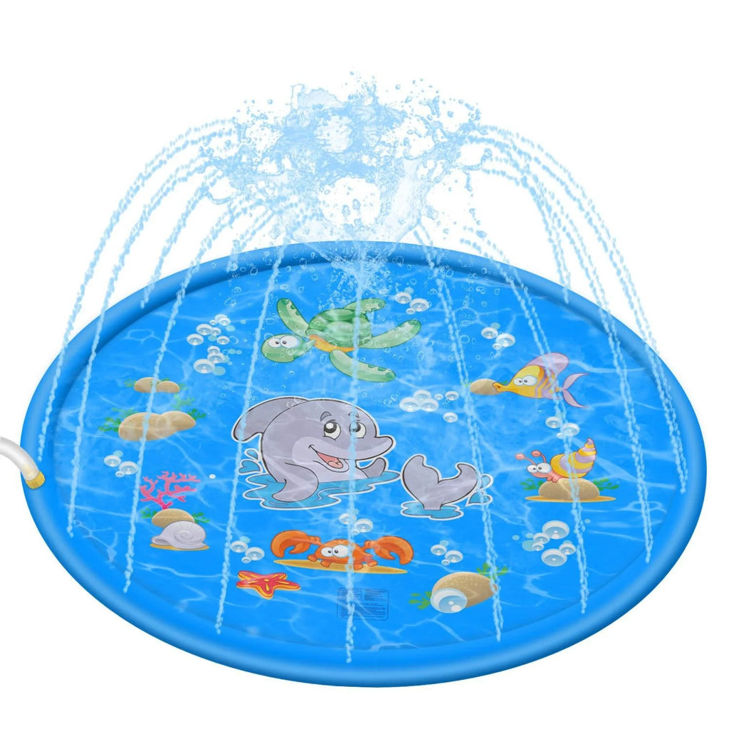 67" Inflatable Splash Pad Sprinkler Play Mat | Summer Water Toys for Kids Outdoor Sprinkler Park