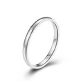 BASQUESUNFactory Wholesale Custom Stock Supply Stainless Steel 2mm Simple Multi-color Tail Ring Couple Ring