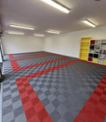 Modular Interlocking Garage Floor Tiles Industrial Vented Plastic Garage Flooring Mats 400x400 mm Plastic Floor Mat