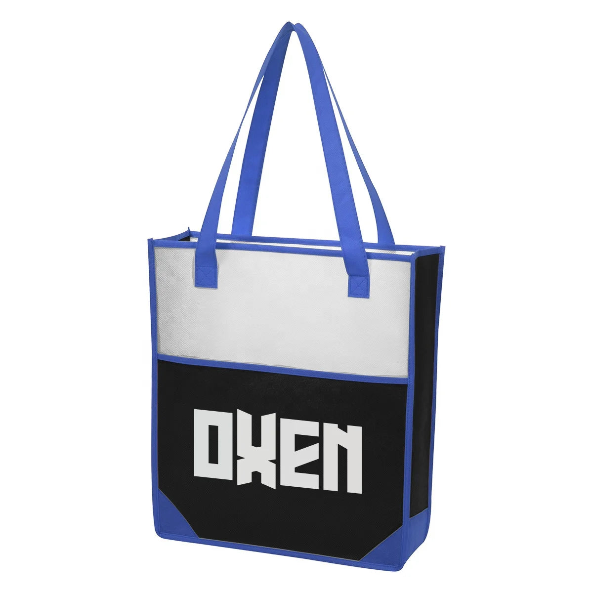 Ruthbag Custom Eco-Friendly Non-Woven Tote Bag Reusable Plaza Shopping Bag with Letter Pattern
