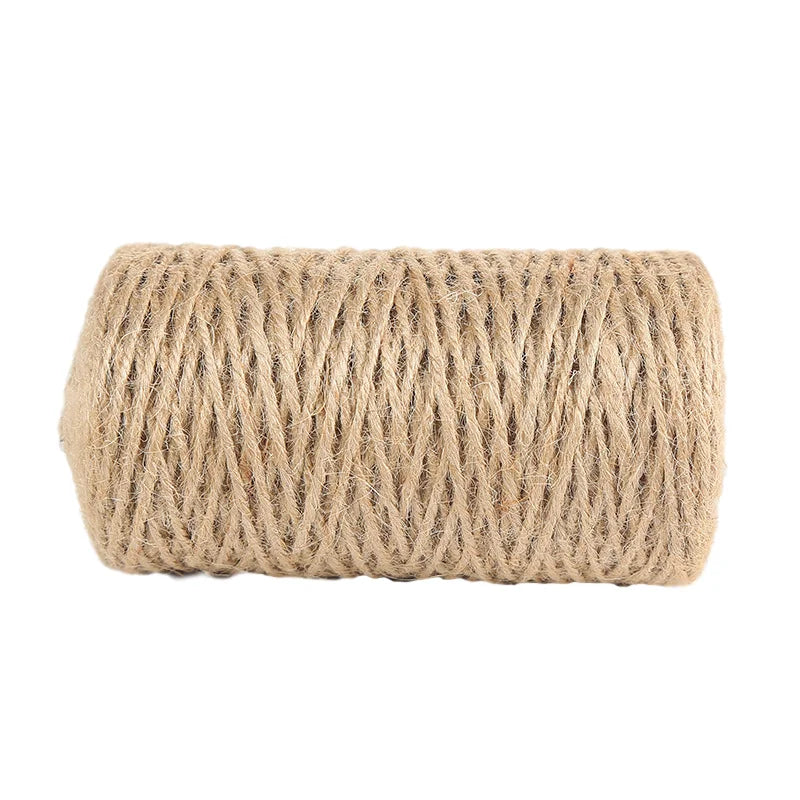 Wholesale Packaging Rope Natural Twisted Jute Ribbon Jute Rope Hemp Rope Cord Thread for Garment Accessories