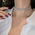 Korean Fashion Jewelry Super Flash Zircon Necklace Choker Necklace for Women