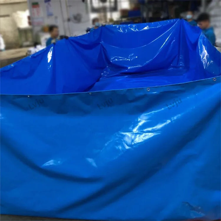 Lvju 8000 Liter Aquaculture Cleaning Tank Rectangular Freshwater Pond for Fish Shrimp Farming