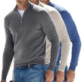 2026 Autumn Winter Men's Retro Slim Sweater Warm Youth Knitwear Zipper Closure Factory Wholesale Casual Tops Cashmere Material