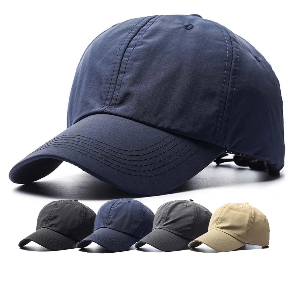 UPF 50+ Sun Protection Portable Hats Quick Dry Baseball Cap Adjustable Outdoor Sports Hat for Men Women