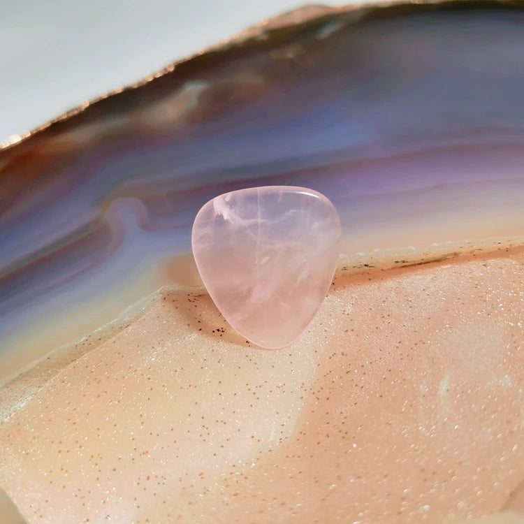 HZ Hot Sale Custom Color Printing Design Image OEM Rose Quartz Guitar Pick