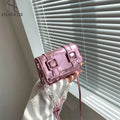 Mini Small Bags for Women Girl Soild PU Leather Handbag Ladies Crossbody Bags