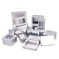 Tinned Square Round Tea Tin Box Metal Jewelry Gift Can Packaging for Cookies Wholesale Custom Packing Tinplate Tin Box