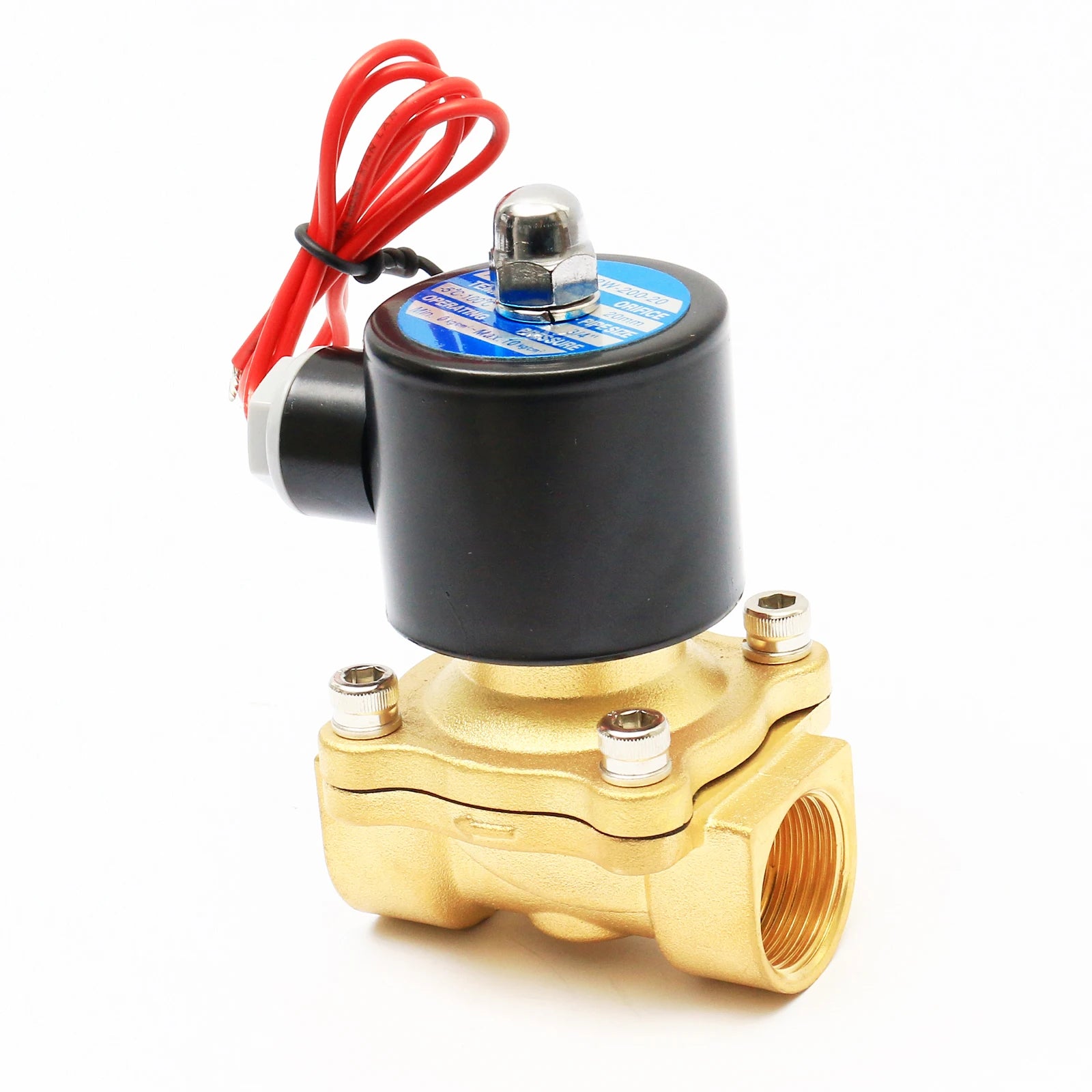 Diaphragm Type Control 3/4 Water 2W200-20 DN20 Medium Temperature Brass 24v Two Way Solenoid Valve