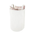 Corduroy Cord Laundry Basket with Handle Suitable for Bedroom Nursery Bathroom Clothes and Toys