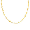 New Arrivals Waterproof Jewelry Trendy 18k Pvd Gold Plated 316l Stainless Steel Stacking Cross Choker Necklace YF3455