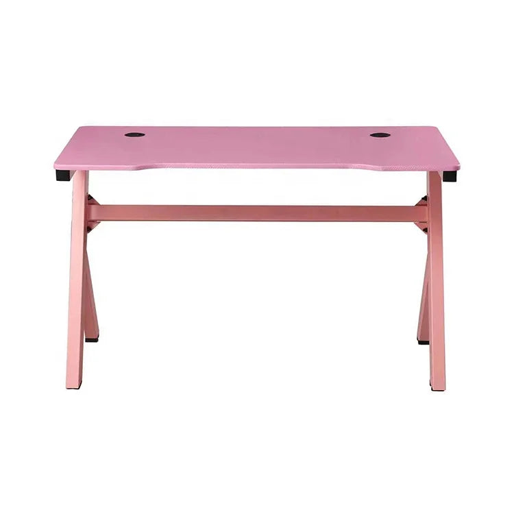 1.2m Computer Gaming Desk Z Shaped Legs MDF Top Metal Frame Gaming Table for Computer Use pink SZD Brand SGD-1505