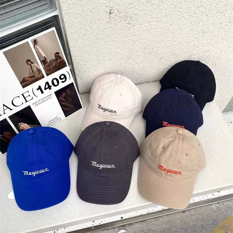 Stock Wholesale Casual Men Women Adjustable Baseball Hat Custom Logo 5 Panel Curved Brim Hat 3D Embroidery Baseball Cap