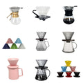 Newest Hot Selling Hand Drip Coffee Dripper Set Coffee Cups Double Wall Coffee Mugs Clear Glass Transparent Office Cup