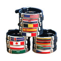 Manufacturer 287 Stainless Steel Silicone Rubber Band Wristband National Country Flag Armband Bangle Fashion Charm Bracelet