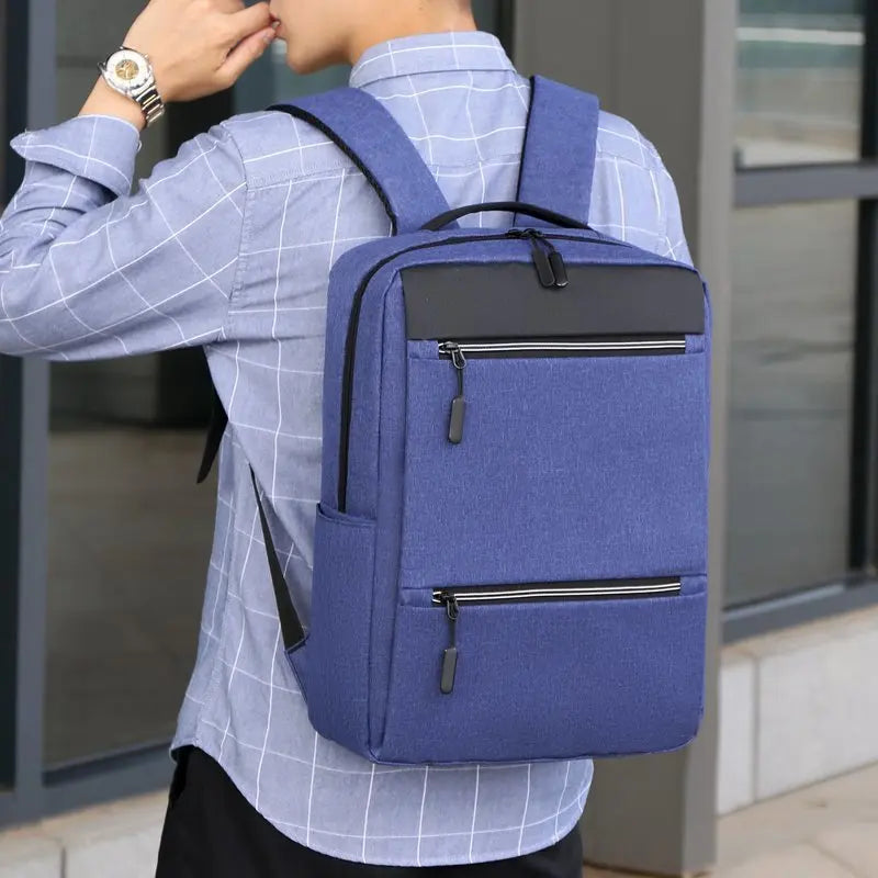 Business Travel Laptop Backpack Slim Laptop Bag with USB Charging Port for Men and Women Fits 15.6 Inch Laptop and Notebook