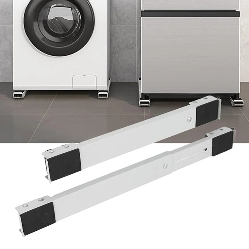 Heavy Duty Floor Mobile Roller Bracket 24 Wheel Dryer Stand Automatic Adjustable Dolly Base for Fridge Holder and Refrigerator