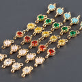 M943 20pcs/Lot 18K Gold Plated Nickel-Free  DIY Earrings Jewelry Making Components REACH-Pass Zirconscopper Jewelry Accessories