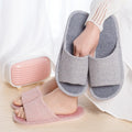 New Fashionable Indoor Wood Floor Linen for Slippers Four Seasons Breathable Viscose Fabric Thin Striped Pinstripe Design