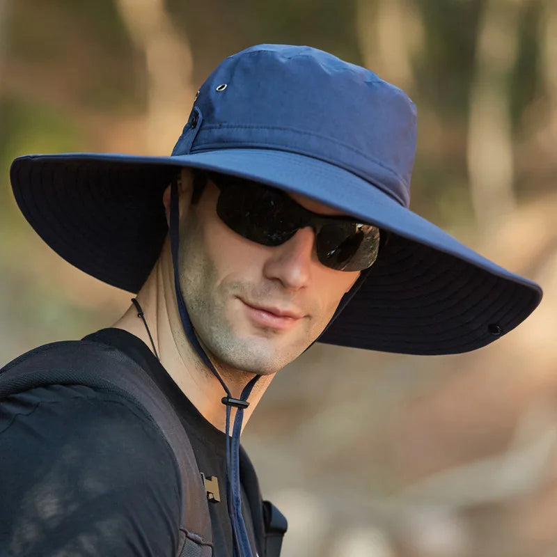 Wholesale Fashion Casual Fishing Cap Adult Men Sun Protection Outdoor Summer Sunshade Fisherman Bucket Hat