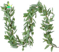 5.5Ft Seeded Eucalyptus Garland Artificial Vines Faux Eucalyptus Leaves Wedding Backdrop Arch Wall Decor