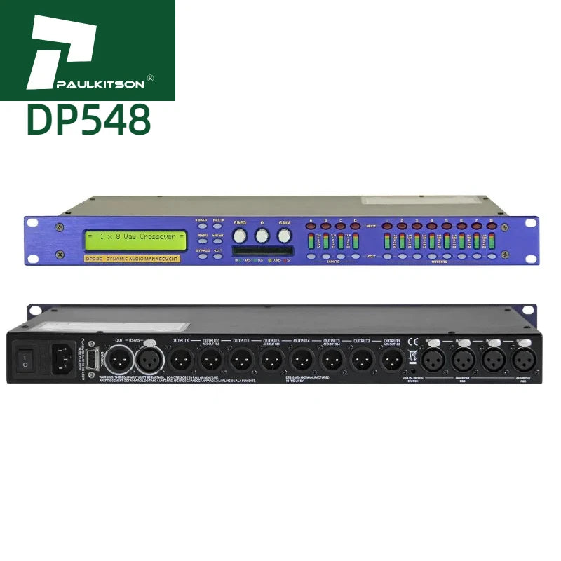 Paulkitson XTA DP548 Multi-Effect Audio Digital Processor Metal Speaker with Professional Audio Features Direct From Supplier