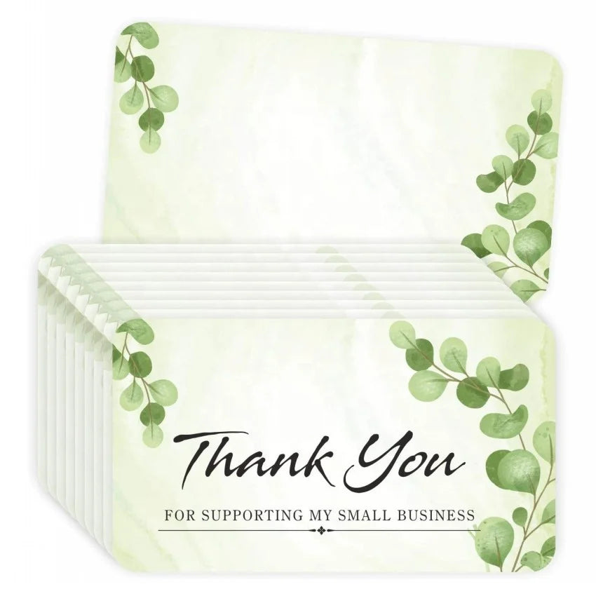 Custom Luxury Personalized Gold Foil Business Thank You Card Printing Gift Card for Small Business With Logo