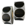 Custom Bulk Brand Name Peelable Hot Stamping Foil Printing Adhesive Paper Stickers Labels for Craft Use