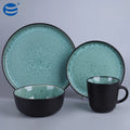 European Restaurant Coupe Bowl Cup Plate Dinner Set Dinnerware STONEWARE Custom Reactive Glaze Ceramic Eco-Friendly Leak-Proof