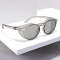 Oval Anti-blue Sunglasses Women Men White Sun Glasses Shades Custom logo Sunglasses