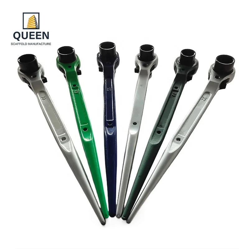 19/22mm High Quality Ratchet Scaffolding Professional Kunci Ring Rachet Factory Directly Sale Kunci Ring Double Ratchet