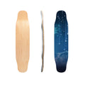 Custom 9.25*45 Inch Skate Board Retro Graphic Galaxy Starry Floral Fade Printed Penny Board