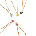 Direct Deal Gold Plated Choker Necklace Acrylic Colorful Butterfly Pendant Necklace for Girlfriend