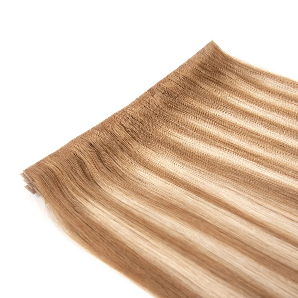 Wholesale 12A Invisible Tape in Hair Extensions 100% Human Hair Double Drawn Tape in Hair Extensions