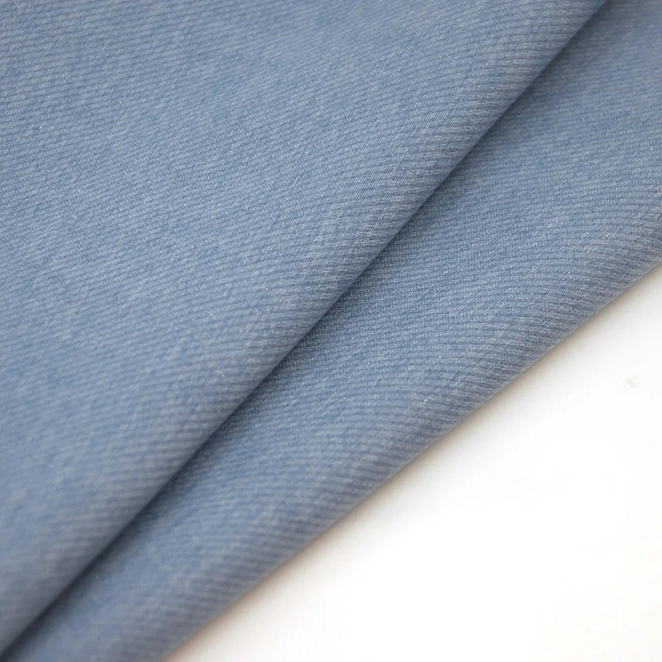Stocklot 150GSM Yarn Dyed Super Stretch Oxford Chenille 100% Polyester Twill Fabric for Pants Jacket