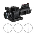 FOCUHUNTER 4X32 Tactical Aluminum Alloy Waterproof Shockproof Scope with Fully Multi-Coated Lenses Red/Green/Blue Hunting Sight