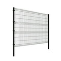 Fast Supply Speed Antracit Colour Safety Fencing Galvanized Welded 3D Bending Curved Garden Fence 3D Modeling Eco-friendly