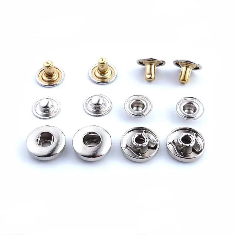 Custom Made Brass Copper Metal Spring Snap Button for Jacket Press Button Ring Snap Buton