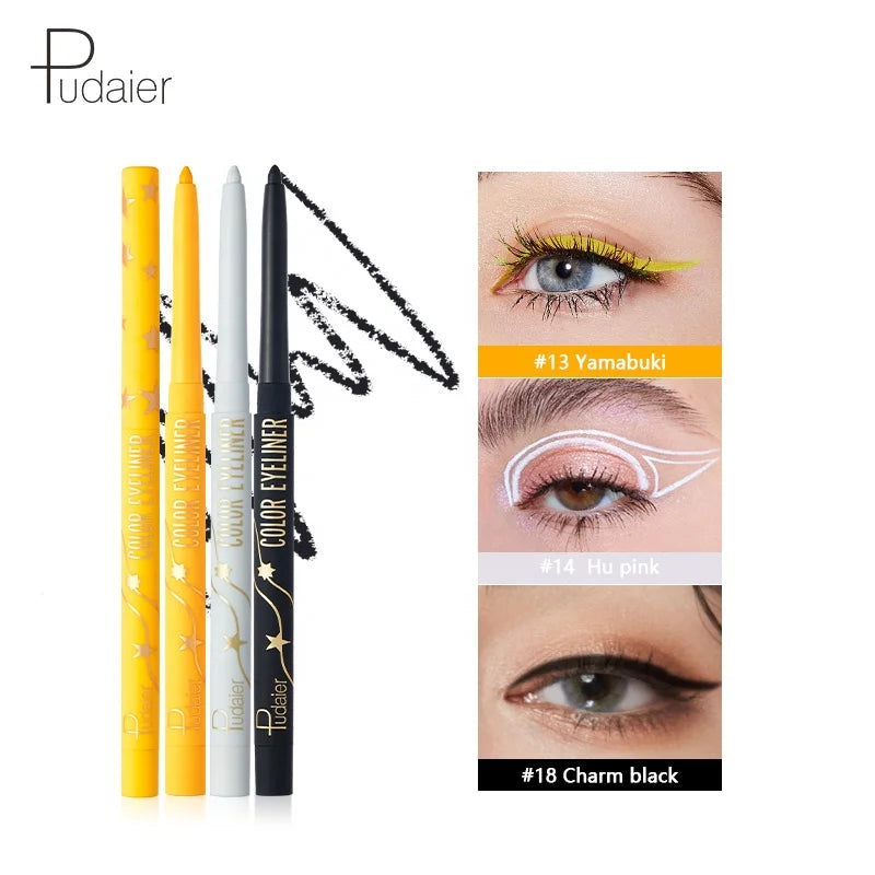 Free Sample Long Lasting Smooth Waterproof Eyeliner Wholesale Highly Pigmented Non-fading Colored Eyeliner Pencil