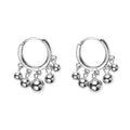 2021 New Design 925 Sterling Silver Jewelry Fashion Women Hoop Earrings Gold Ball Earring