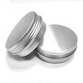 Custom Logo Metal Aluminum Cosmetic Jars 30g 50g 60g 80g 100g Blank Wax Cream Candle Tin with Threaded Lid