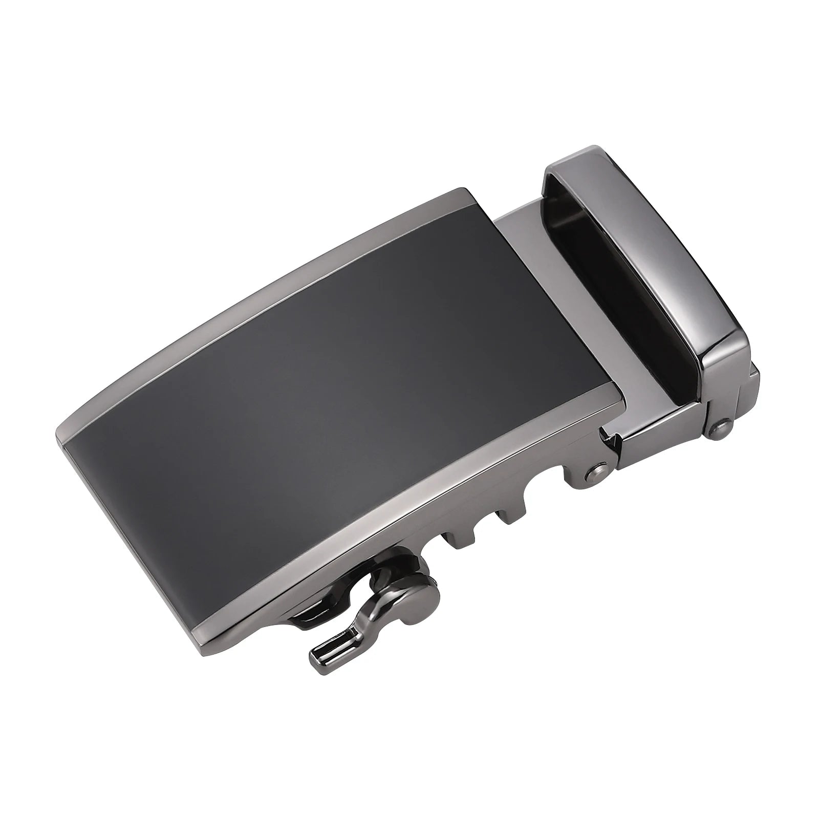 Wholesale Price Leather Ratchet Belt Auto Lock Buckle Matte Blank Alloy Metal Automatic Belt Buckles for Men