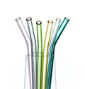 Eco friendly Reusable high borosilicate straw glass drinking straw clear glass straws